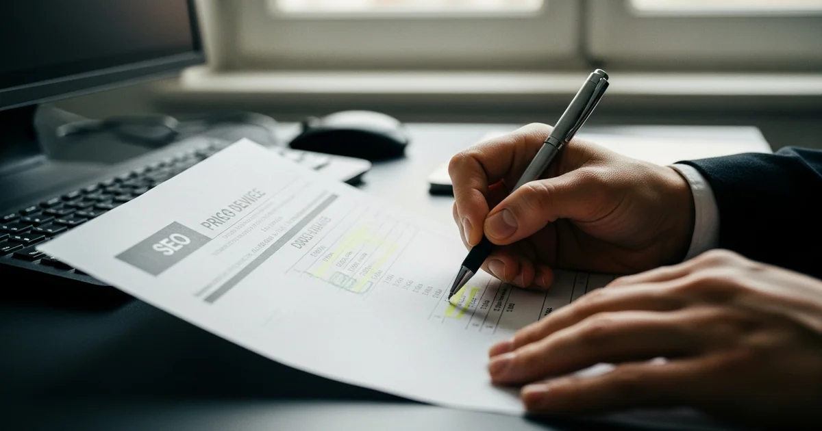 Illustration SEO : tarif référencement naturel
